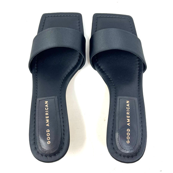 Good American Kickstand Slide Sandal Mules Black Size 6.5 GA117K-X - Picture 9 of 10